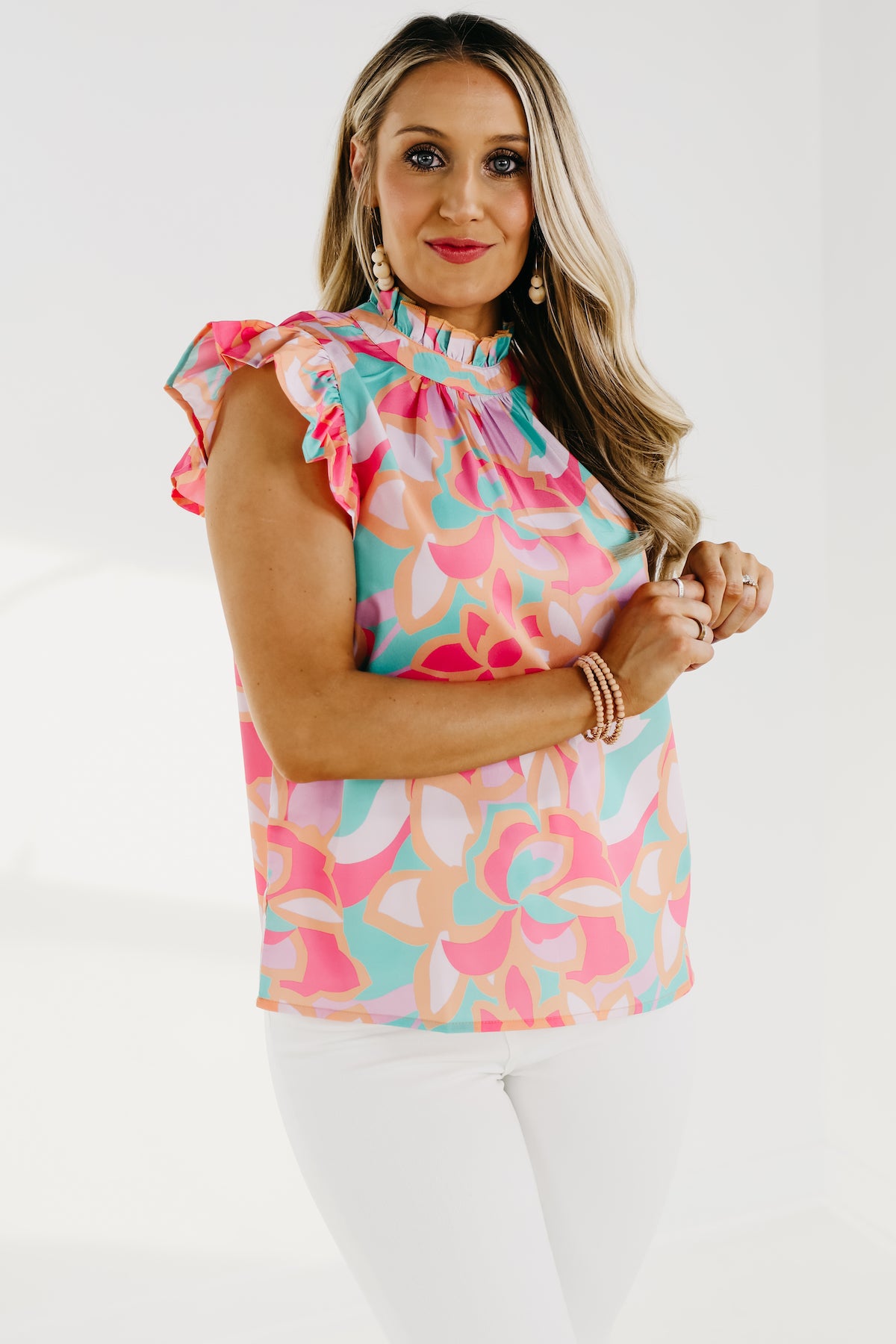 The Dana Flutter Sleeve Blouse - FINAL SALE