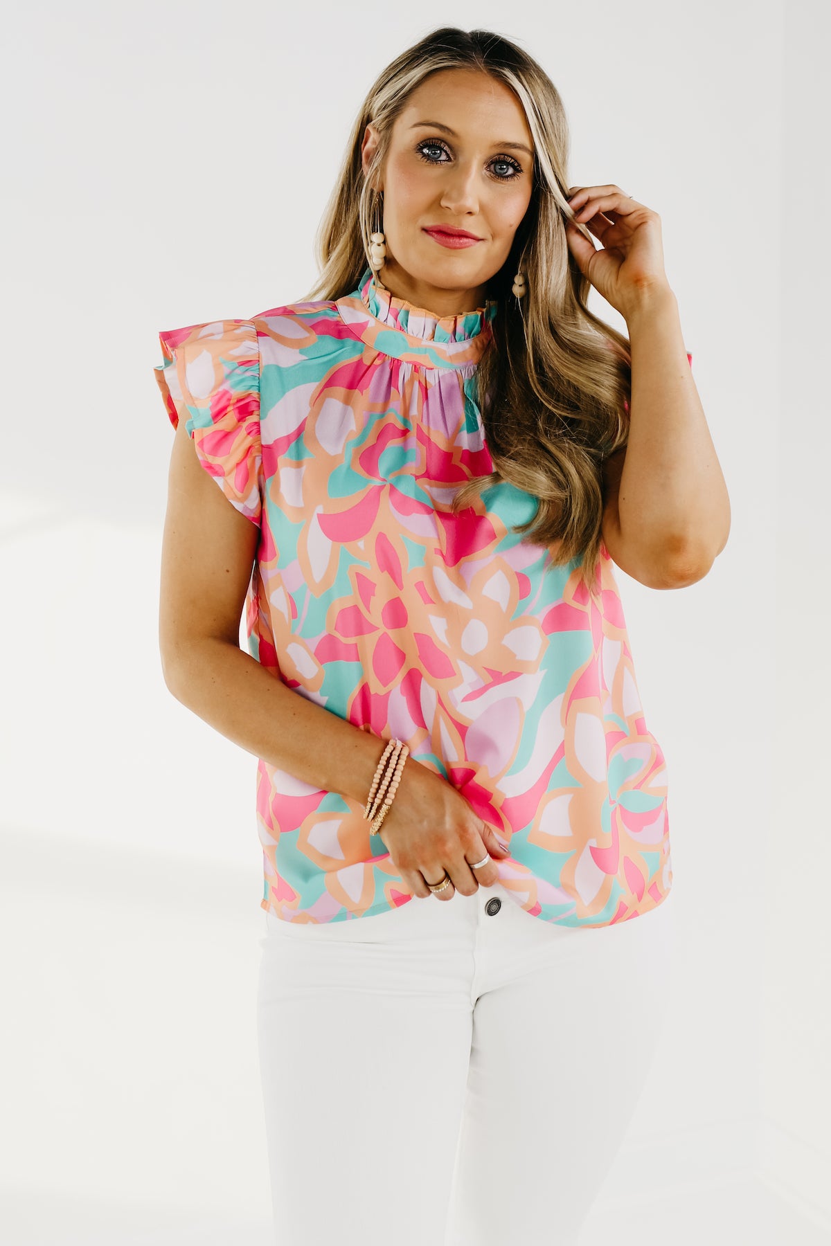 The Dana Flutter Sleeve Blouse - FINAL SALE