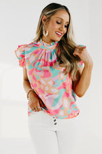 The Dana Flutter Sleeve Blouse - FINAL SALE