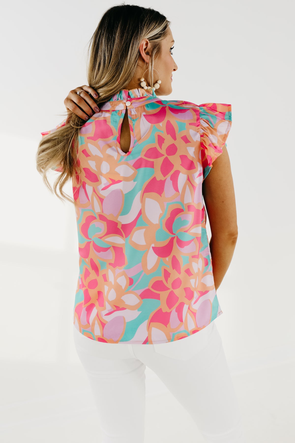 The Dana Flutter Sleeve Blouse - FINAL SALE