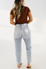 Vervet | The Chase Criss Cross Ankle Mom Jeans