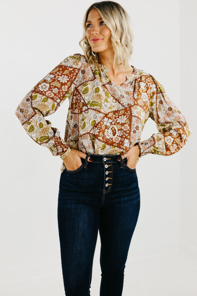 The Zion Balloon Sleeve Blouse