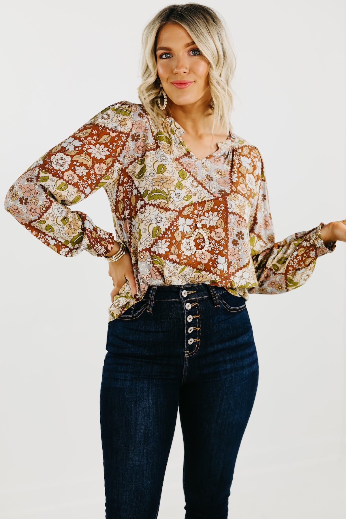 The Zion Balloon Sleeve Blouse | MOD Boutique