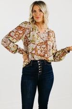 The Zion Balloon Sleeve Blouse