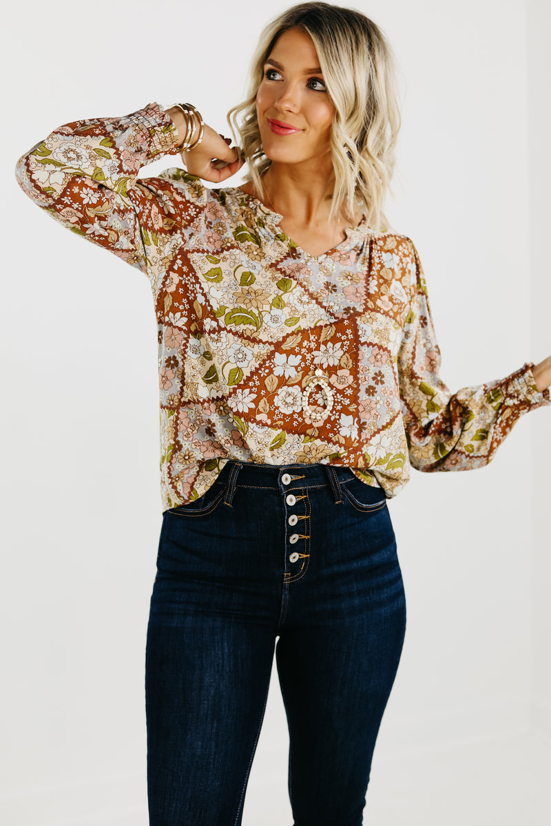 The Zion Balloon Sleeve Blouse