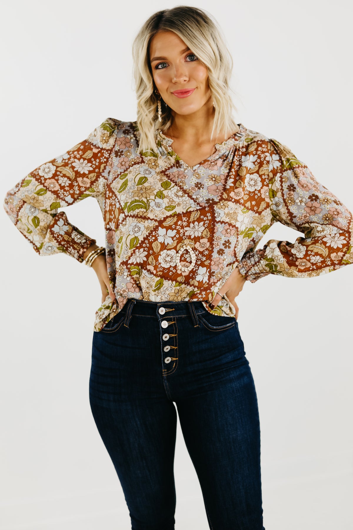 The Zion Balloon Sleeve Blouse | MOD Boutique