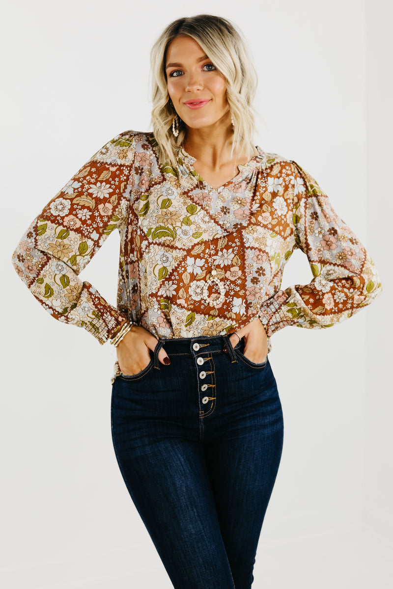 The Zion Balloon Sleeve Blouse