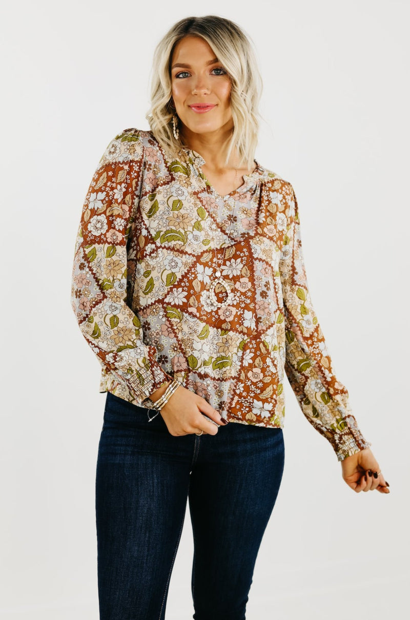 The Zion Balloon Sleeve Blouse