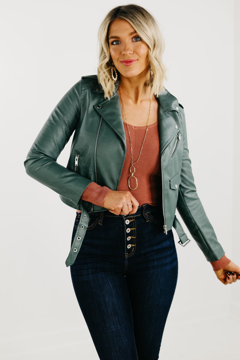 The Merit Faux Leather Jacket