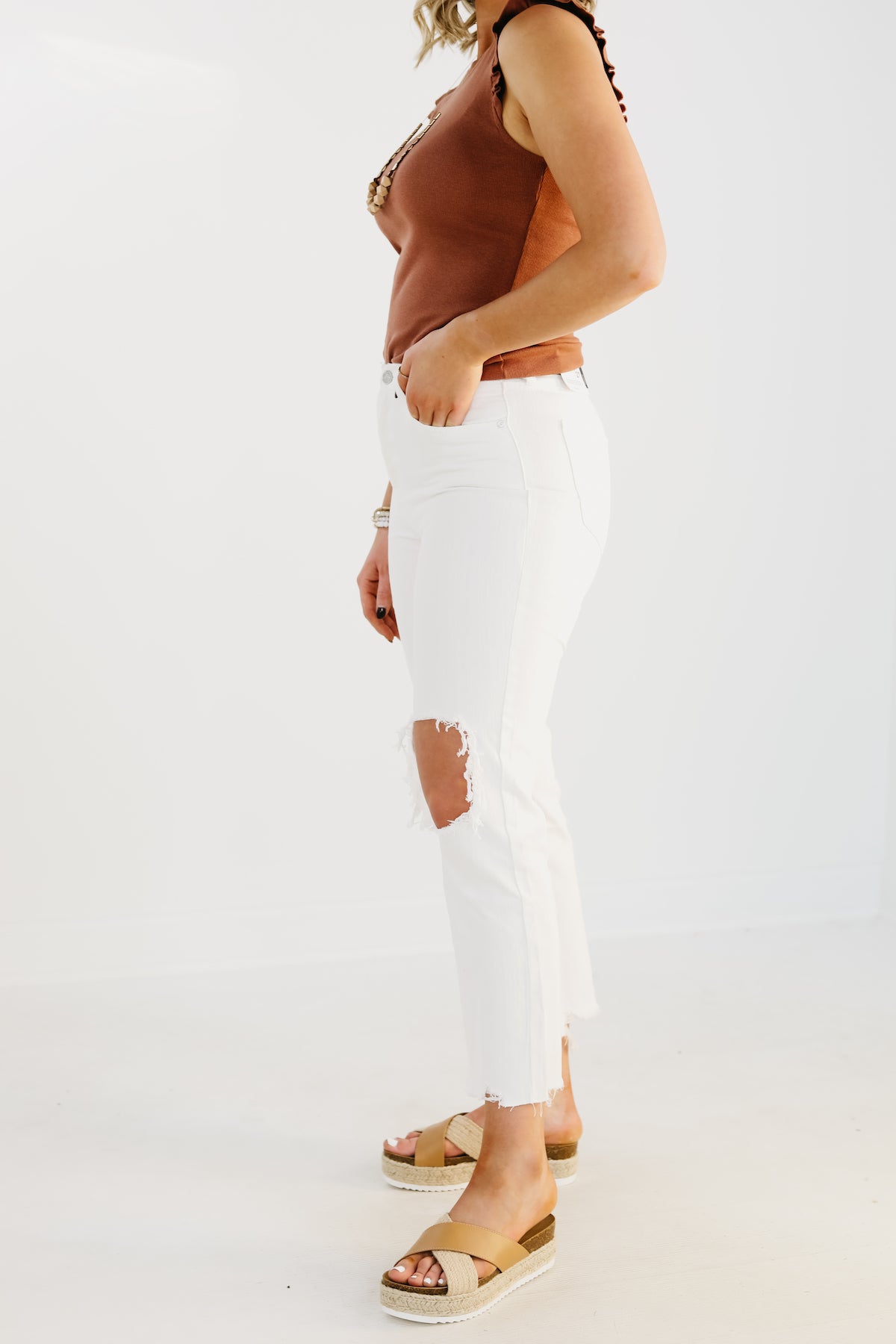 Kan Can Denim | 10" High Rise Straight Leg Jean - KC1709WT - FINAL SALE