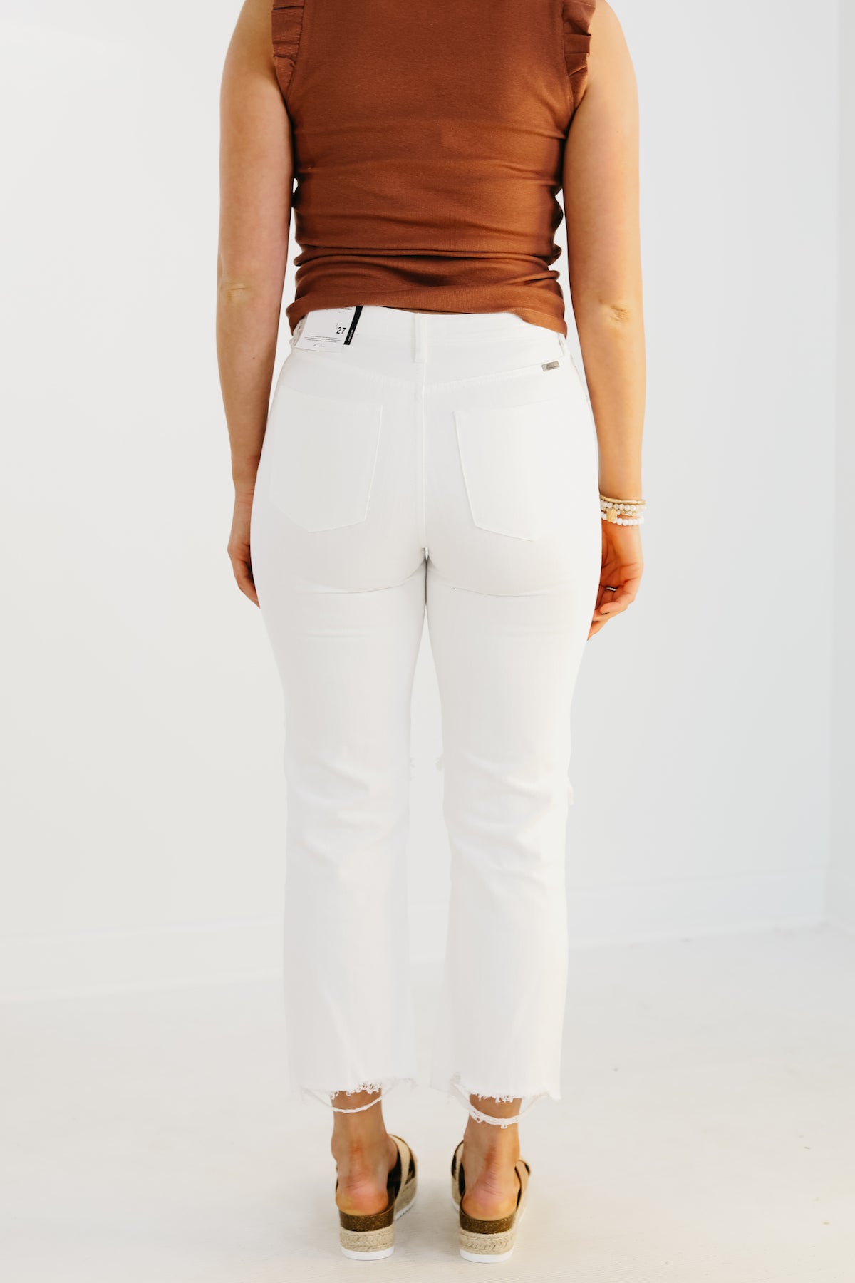 Kan Can Denim | 10" High Rise Straight Leg Jean - KC1709WT - FINAL SALE