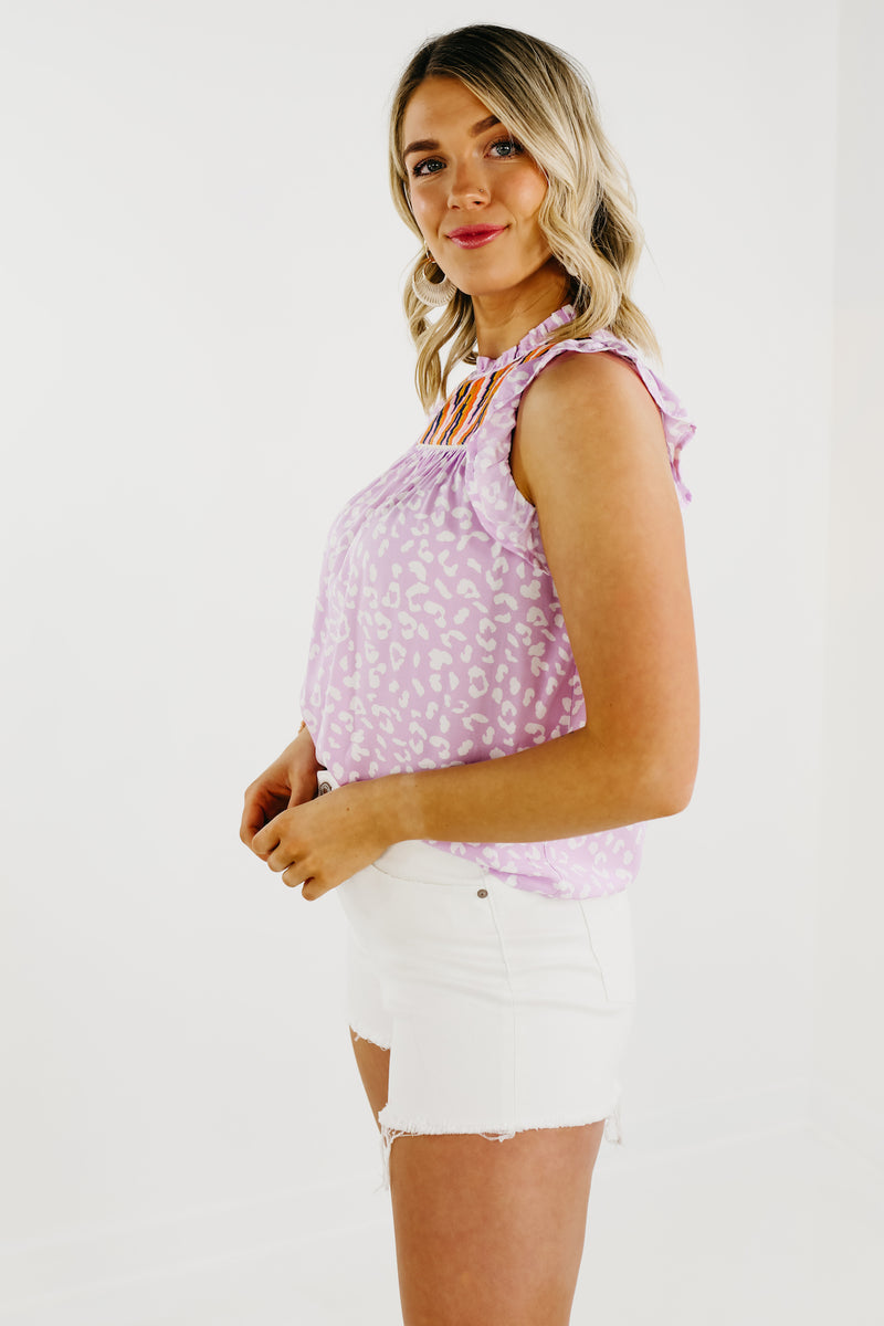 The Ayan Stripe Embroidered Top - FINAL SALE