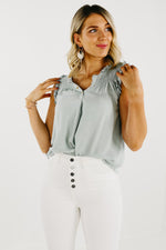 The Colette Ruched Sleeveless Top - FINAL SALE