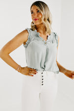 The Colette Ruched Sleeveless Top - FINAL SALE
