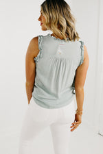 The Colette Ruched Sleeveless Top - FINAL SALE