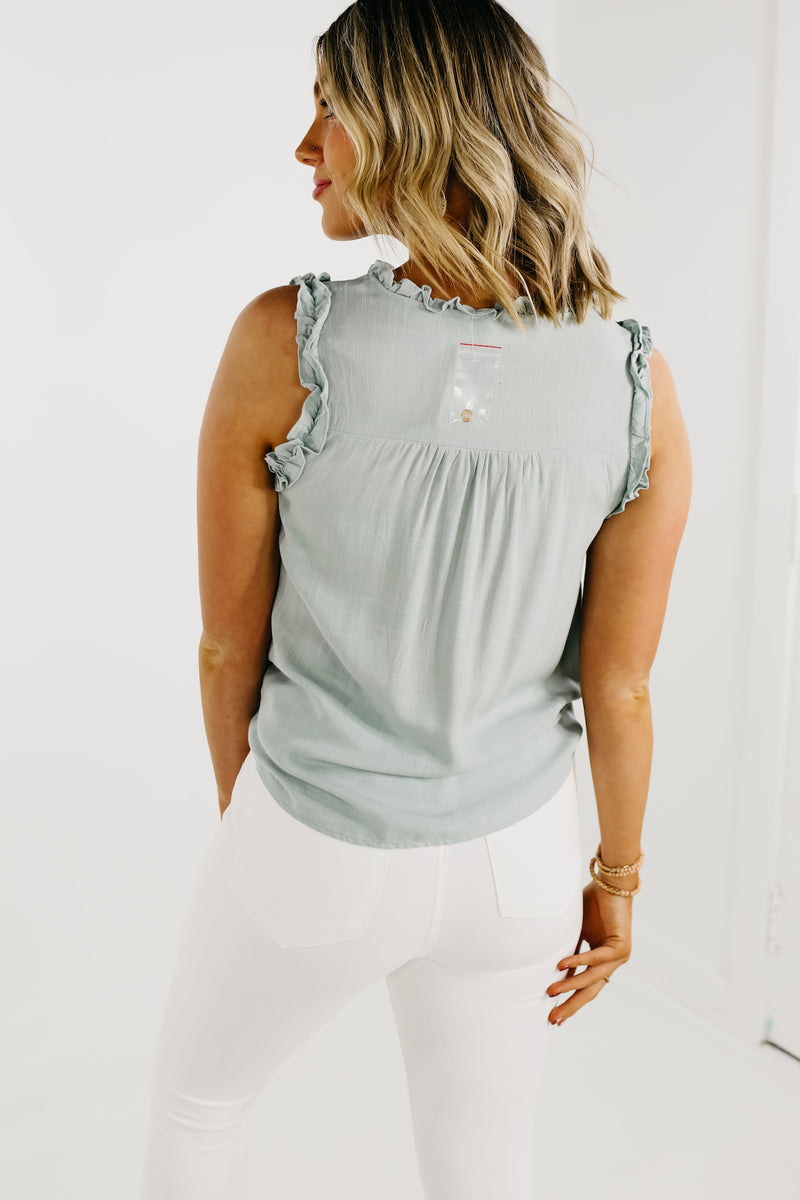 The Colette Ruched Sleeveless Top - FINAL SALE
