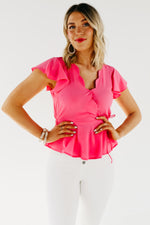 The Kairo Scalloped V Neck Blouse - FINAL SALE