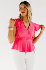 The Kairo Scalloped V Neck Blouse - FINAL SALE
