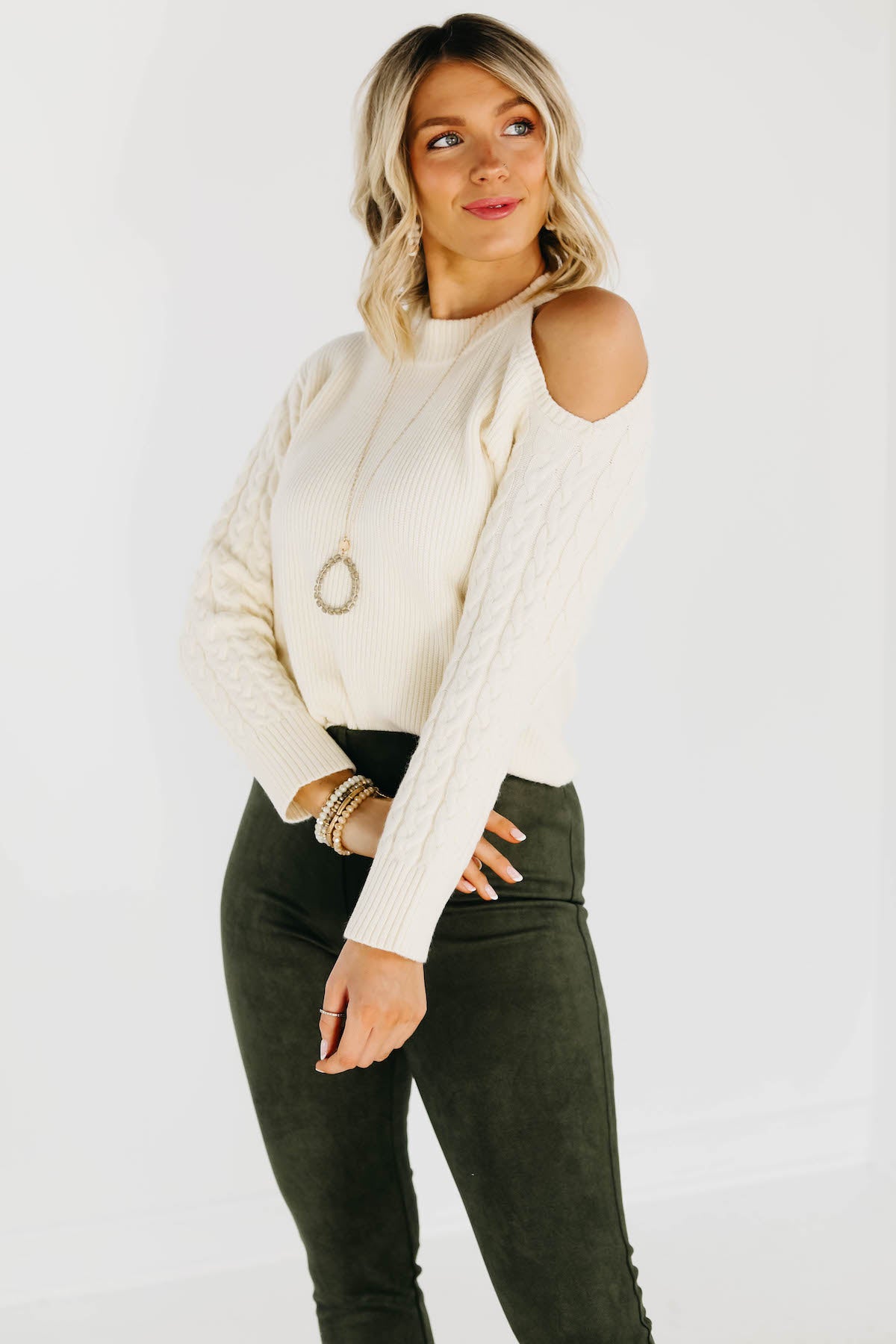 The Thorne Cold Shoulder Sweater - FINAL SALE