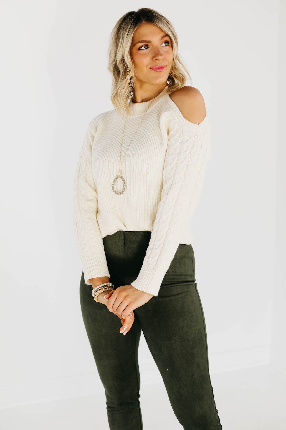 The Thorne Cold Shoulder Sweater - FINAL SALE