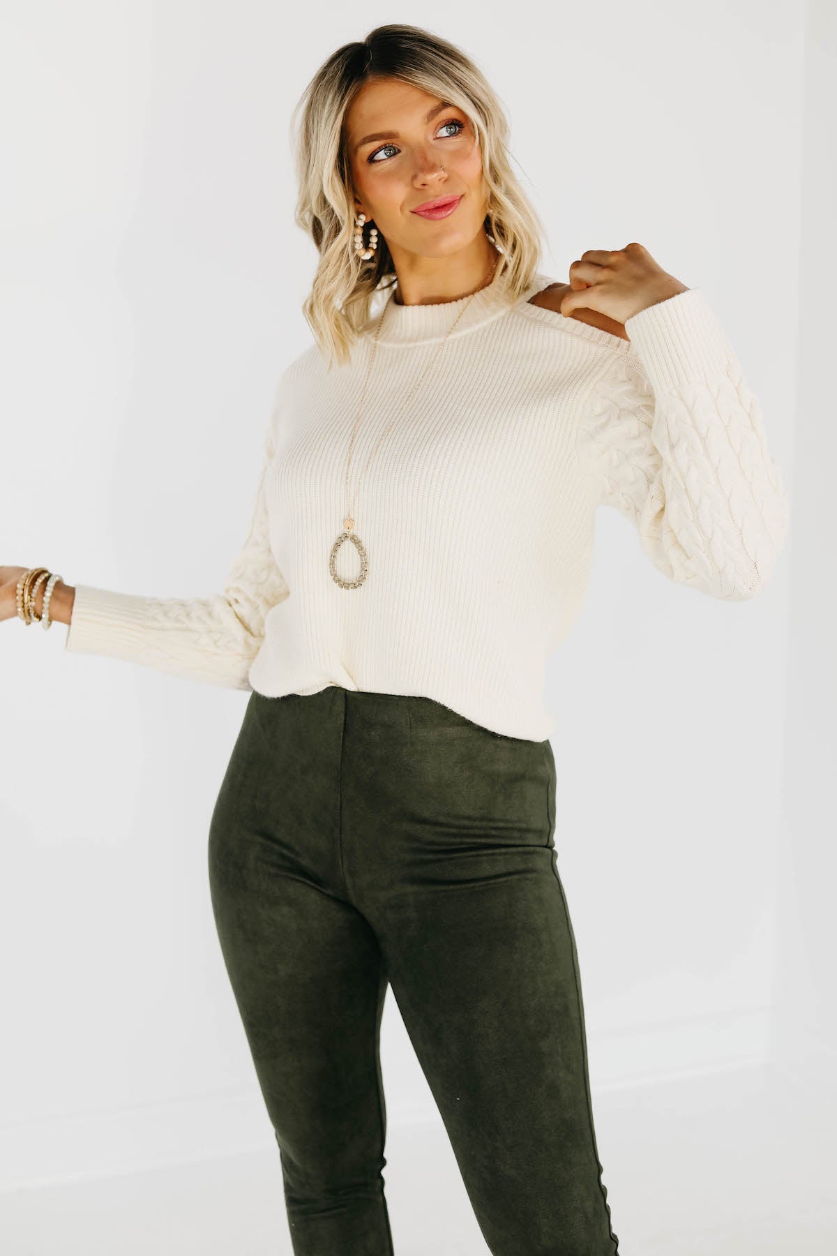 The Thorne Cold Shoulder Sweater - FINAL SALE