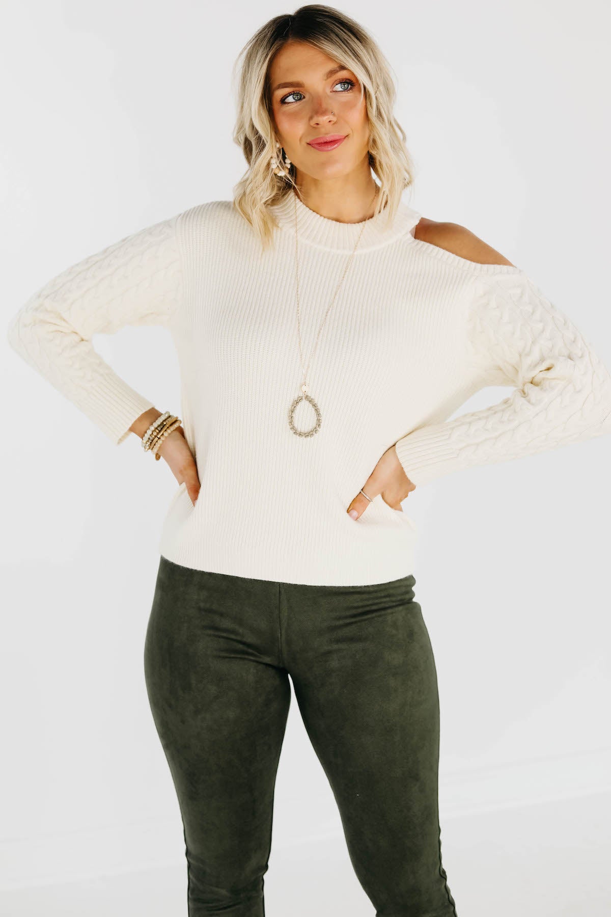 The Thorne Cold Shoulder Sweater - FINAL SALE