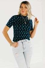 The Tuttle Floral Lettuce Trim Top - FINAL SALE