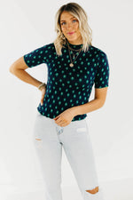 The Tuttle Floral Lettuce Trim Top - FINAL SALE