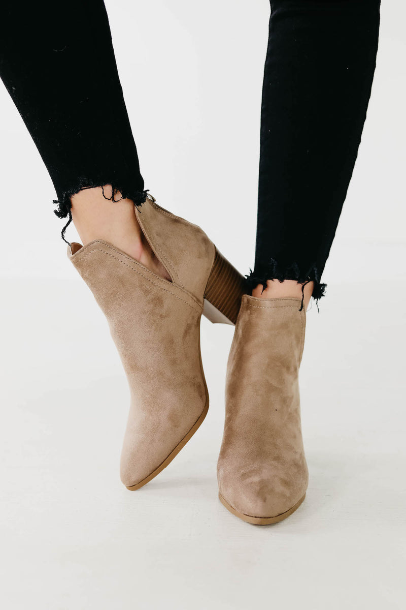 The Iris Bootie - Taupe - FINAL SALE