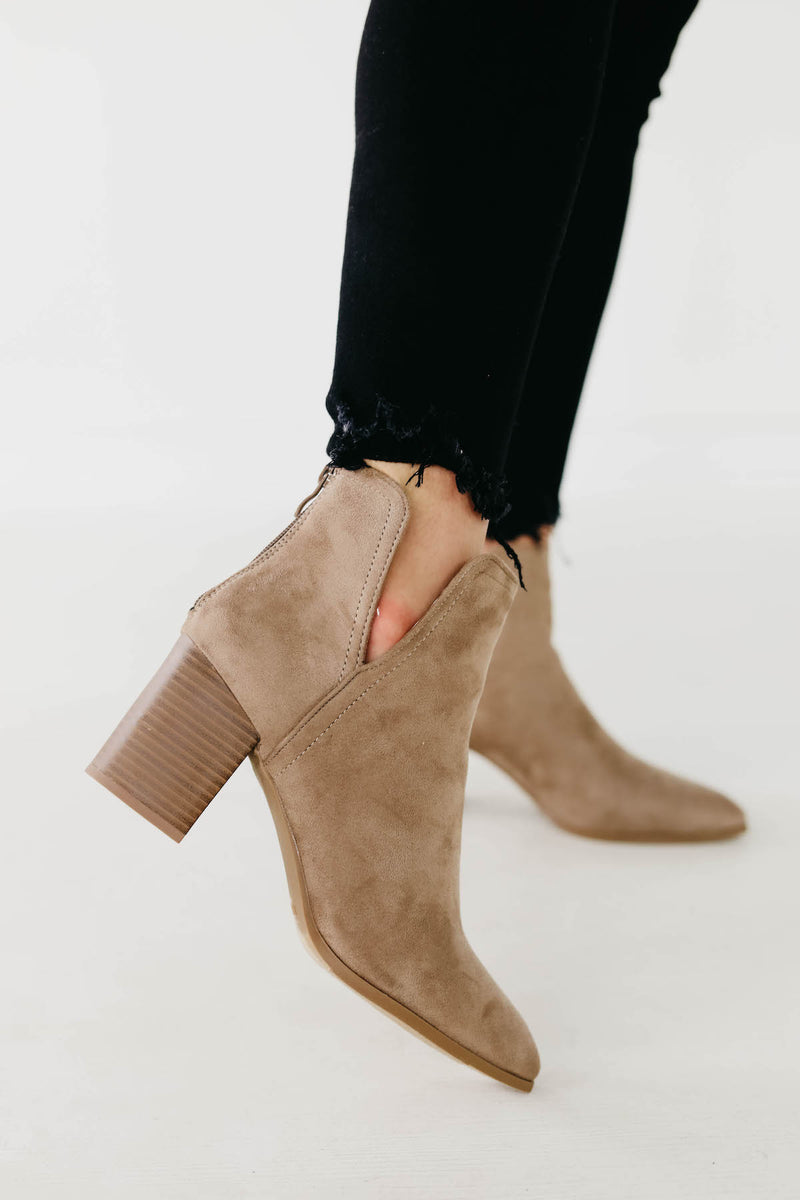 The Iris Bootie - Taupe - FINAL SALE