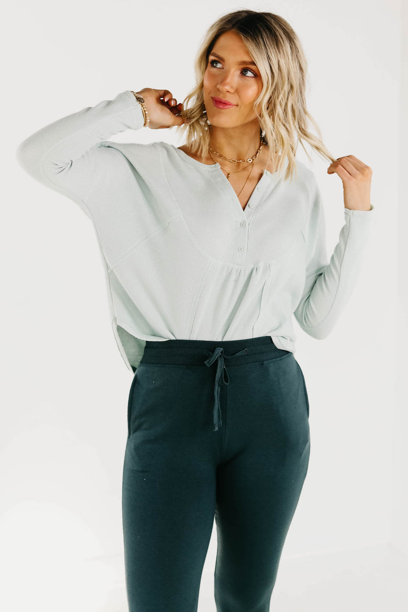 The Mercy Waffle Henley Shirt - FINAL SALE