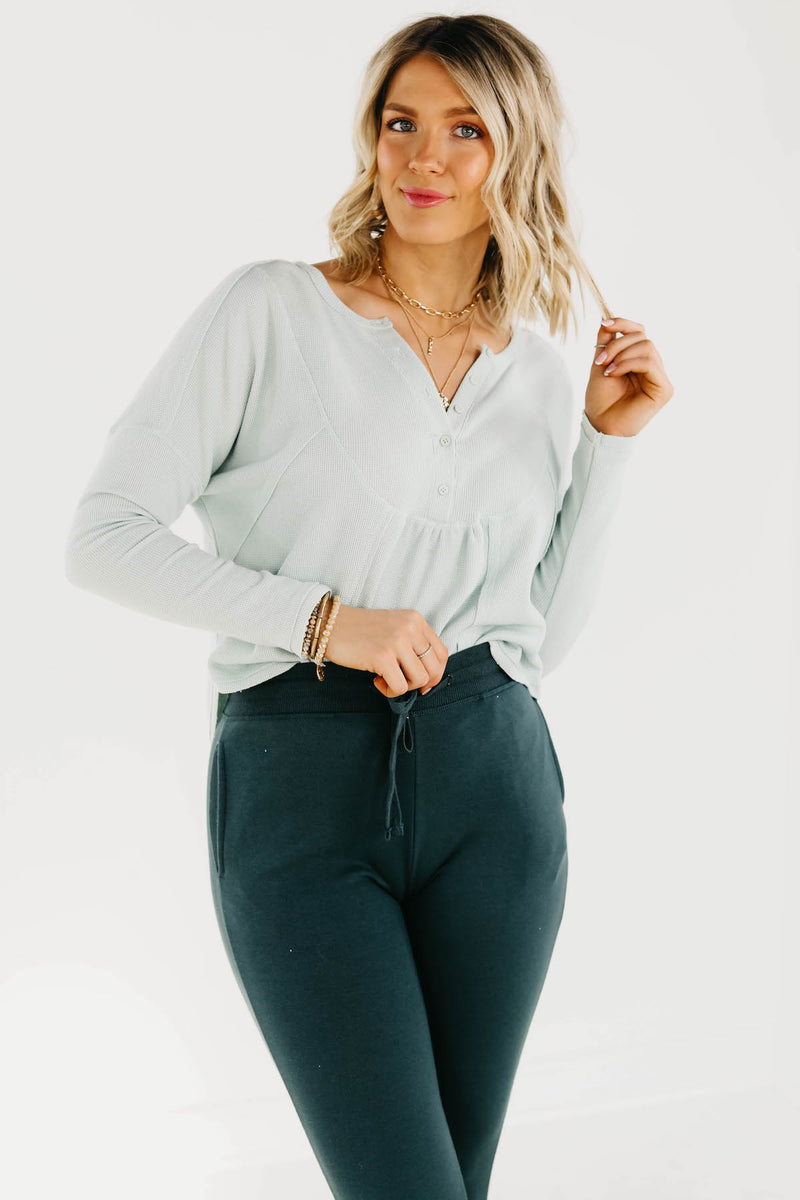 The Mercy Waffle Henley Shirt - FINAL SALE