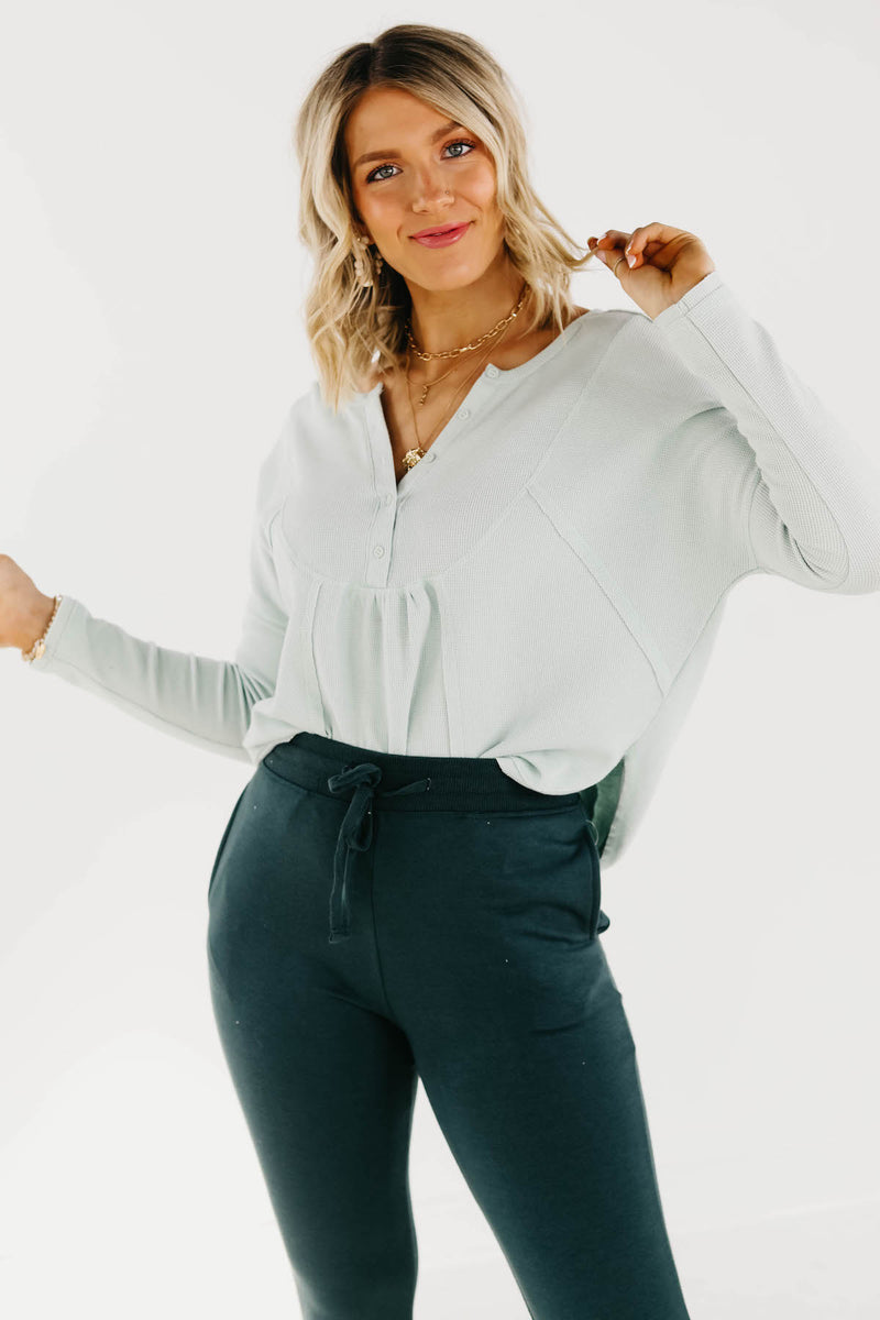 The Mercy Waffle Henley Shirt - FINAL SALE
