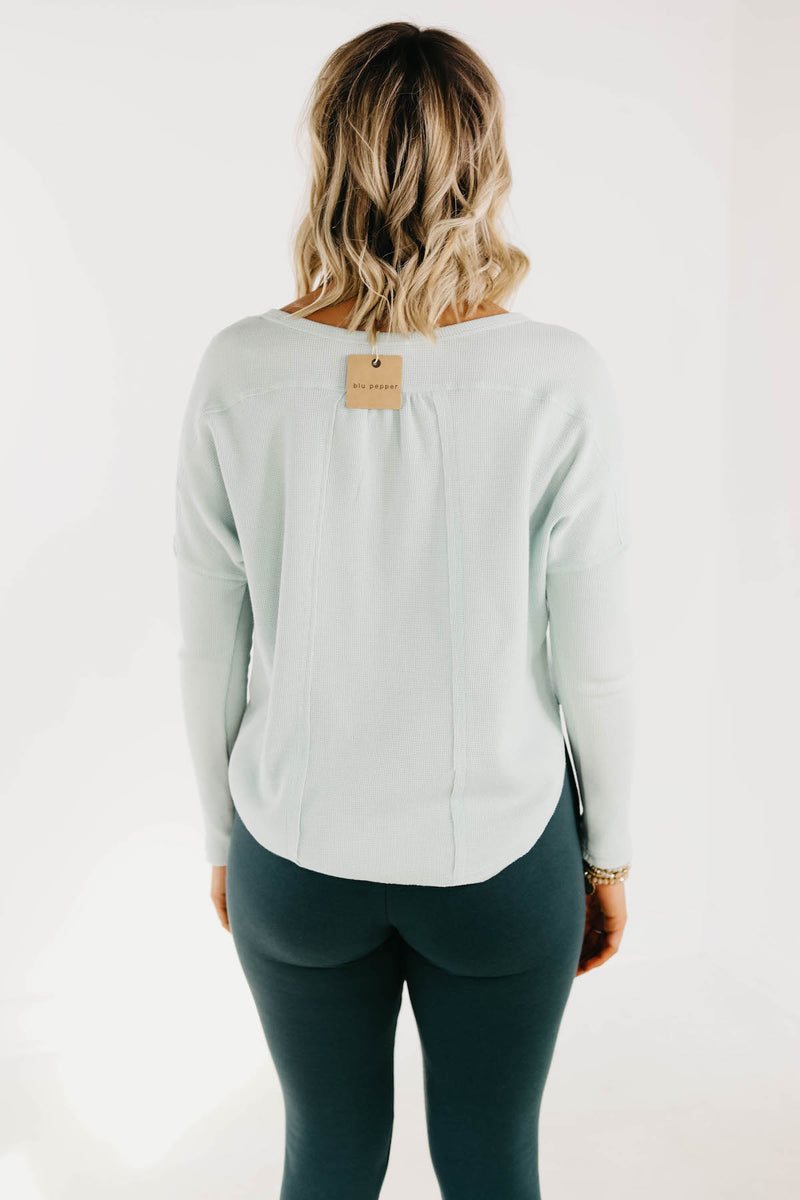 The Mercy Waffle Henley Shirt - FINAL SALE