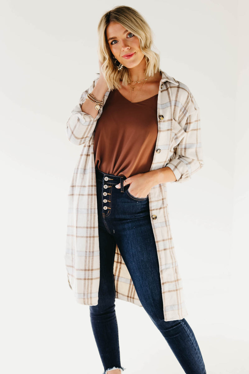 The Griffin Longline Plaid Shacket