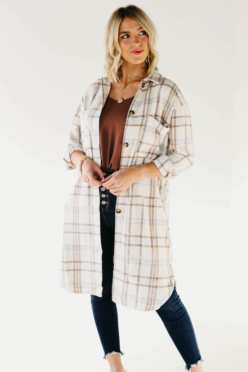 The Griffin Longline Plaid Shacket