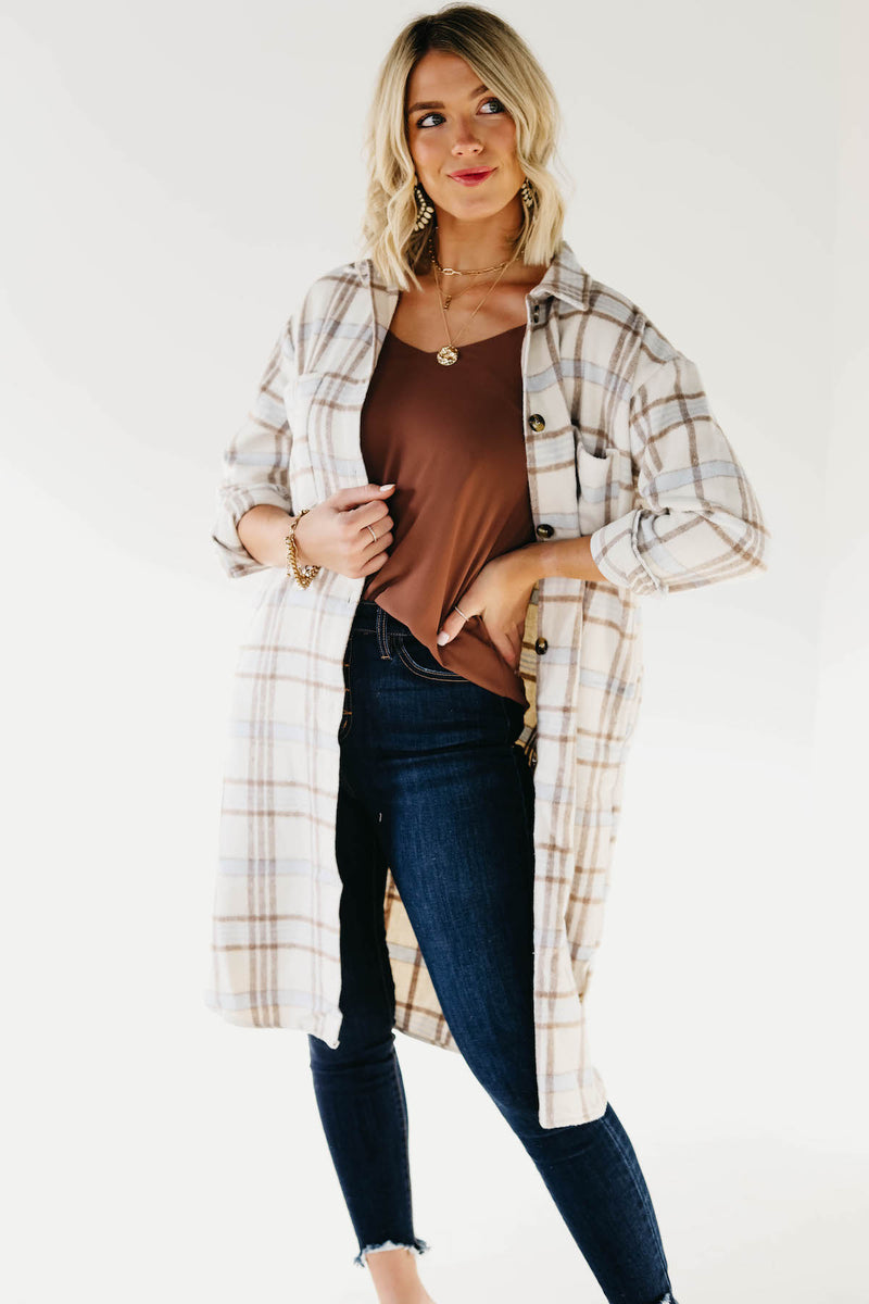 The Griffin Longline Plaid Shacket