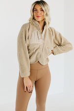 The Rikki High Neck Sherpa Jacket