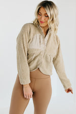 The Rikki High Neck Sherpa Jacket
