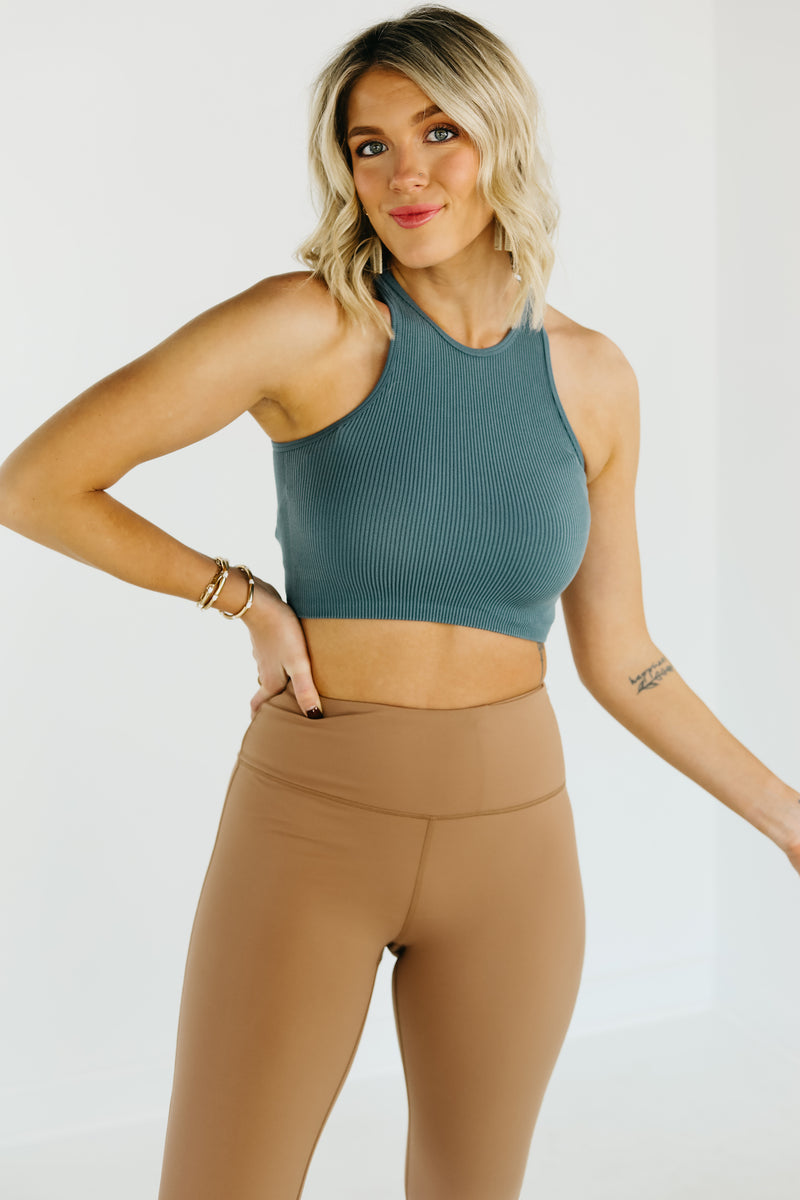 The Micah Ribbed Crop Tank Top - FINAL SALE