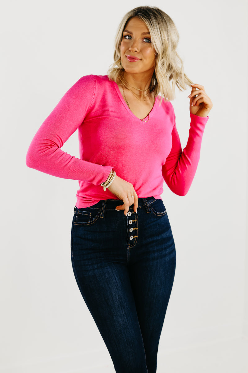 The Kathleen V Neck Sweater - FINAL SALE