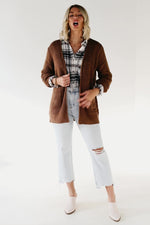 The Junie Waffle Cardigan