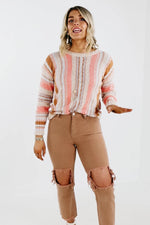 The Gabriel Textured Striped Spring Sweater - FINAL SALE