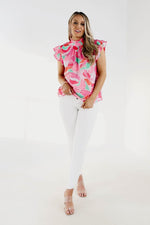 The Dana Flutter Sleeve Blouse - FINAL SALE