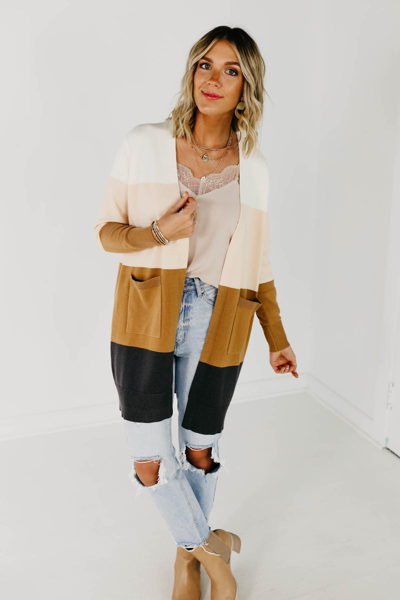 The Neapolitan Colorblock Cardigan - Multi