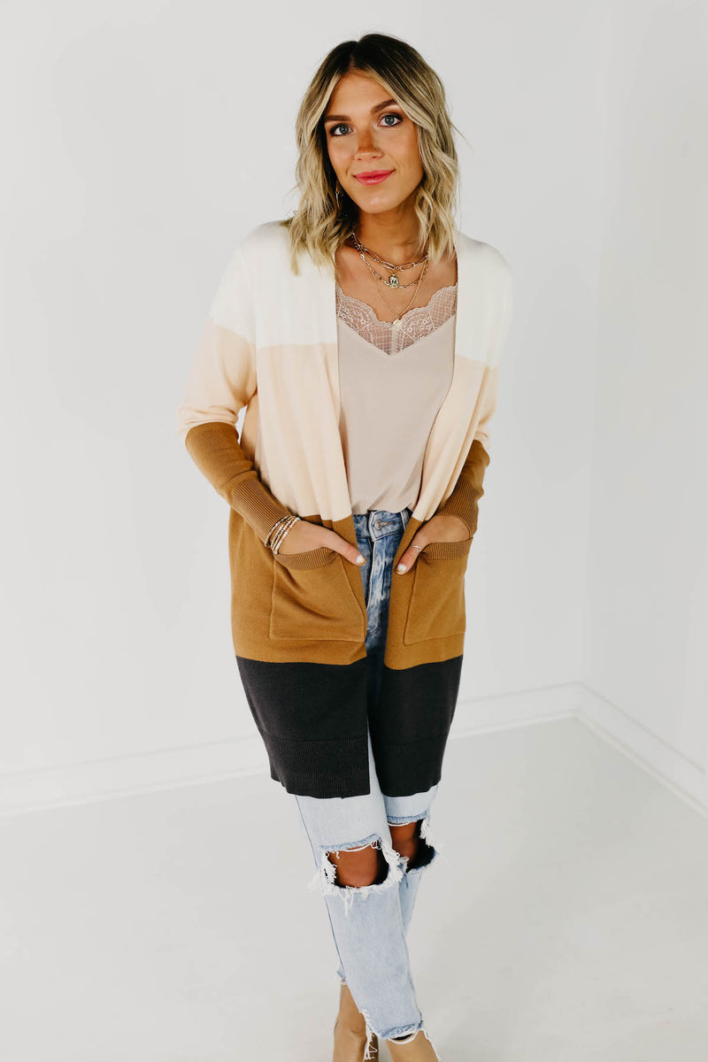 The Neapolitan Colorblock Cardigan - Multi