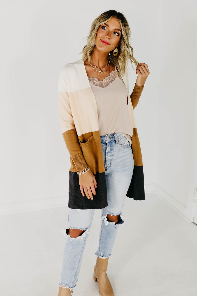 The Neapolitan Colorblock Cardigan - Multi
