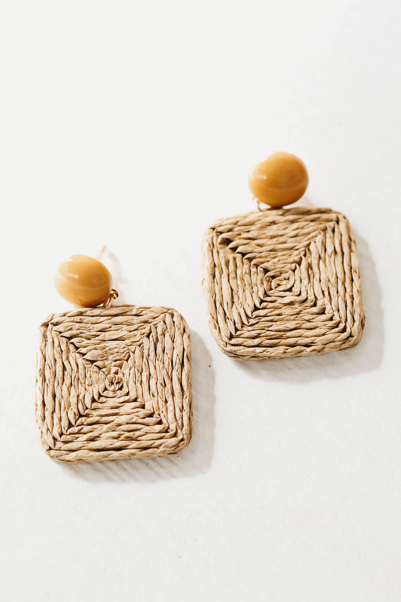 The Uriah Woven Jute Earring
