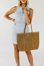 The Sandra Woven Tote Bag
