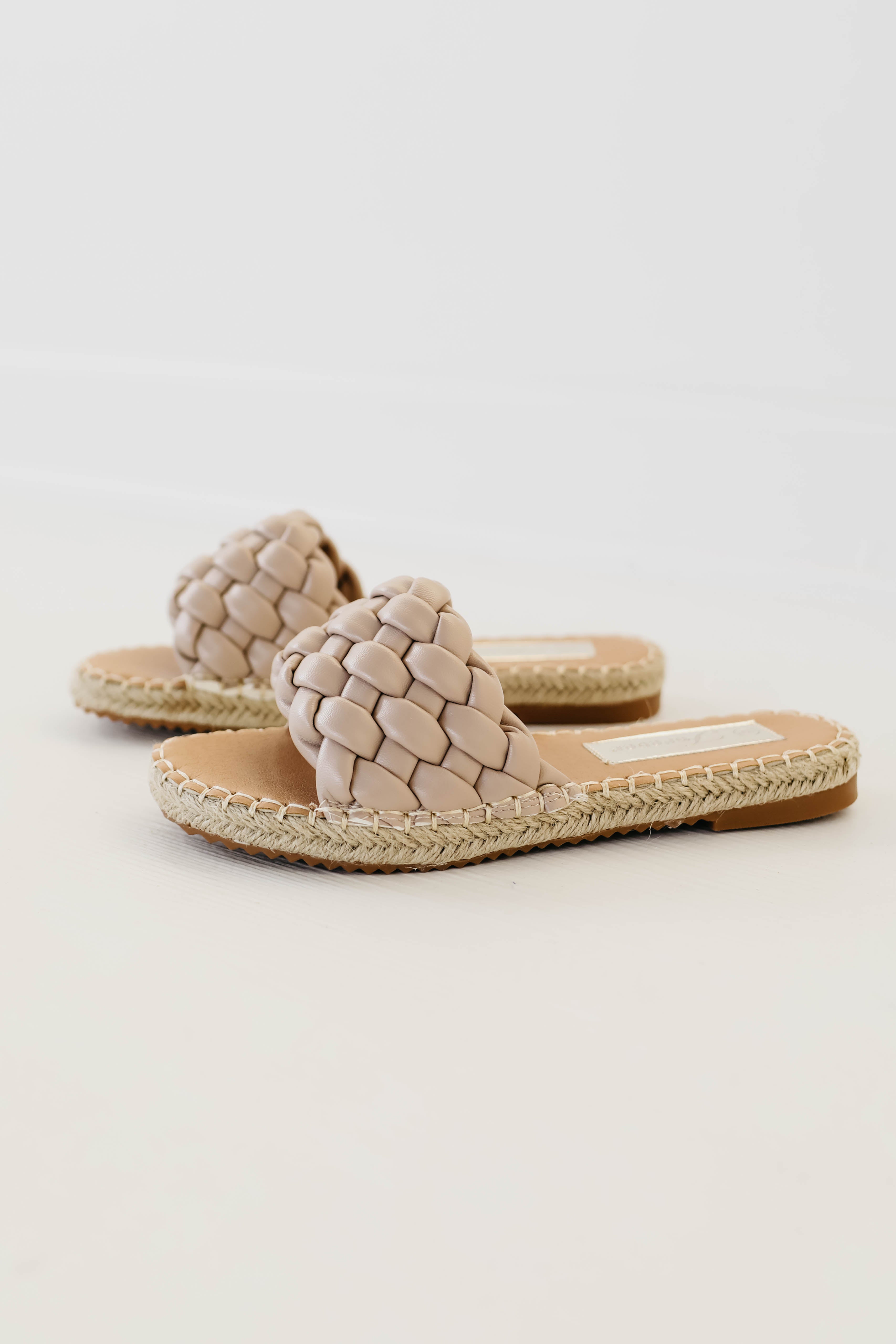 The Forever Woven Slide - Taupe